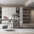 Modern study 3d model