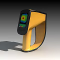Portable Yellow Handheld Thermal Imaging Device With Heat Map Display Screen