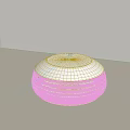 Modern White Round Coffee Table With Striped Design For Minimalist Living Room