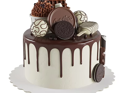 Premium Dessert Utensil Combination Including Plates Forks and Cake Serving Tools 3d model