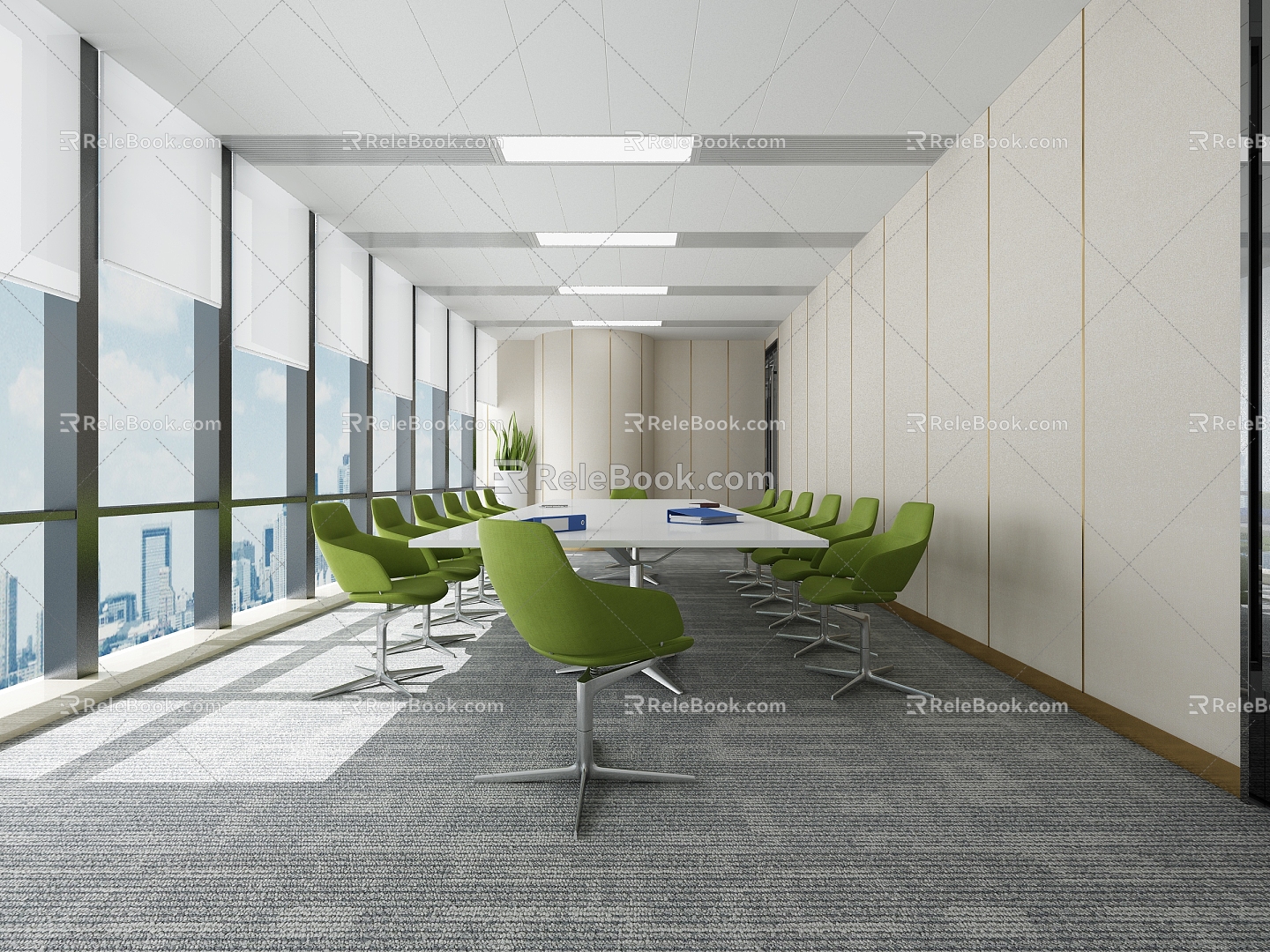 Style Conference Room Conference Table 3d model