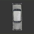 Vintage Classic Car With Golden Body White Roof And Reflective Surface Design