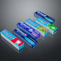 Colorful Toothpaste Tubes For Daily Oral Care With Various Colored Packaging And Fresh Designs