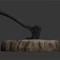 Tomahawk Axe Wooden Axe Handle Axe Mountain Axe Chopping Wood Axe Chopping Wood Axe Magic Axe 3d model