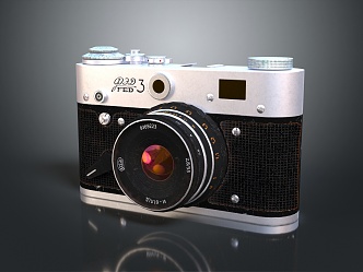 modern camera mechanical film camera film camera 3d model