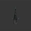 Whale Shark With Streamlined Gray Body White Spots And Fins On Dark Reflective Surface