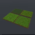 Square Green Grass Turf Pieces For Garden Lawn Decoration And Design