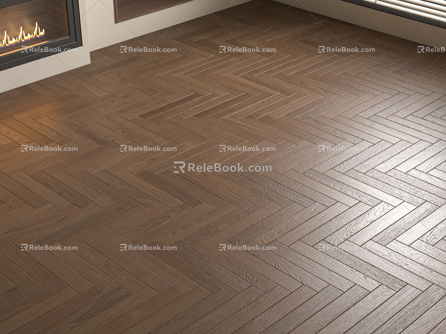 Modern Flooring Solid Wood Flooring Composite Flooring Herringman Flooring 3d model