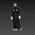 Yu Qian Deyun's cross talk actor realism restores funny and bound animation 3d model