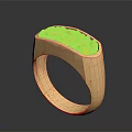 Luxury Gold Ring With Oval Yellow Gemstone And Textured Geometric Band Design
