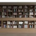 Modern Bookcase Books 3d model