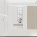Modern Cream Style Cozy Living And Dining Room With Soft Furnishings And Large Window Views