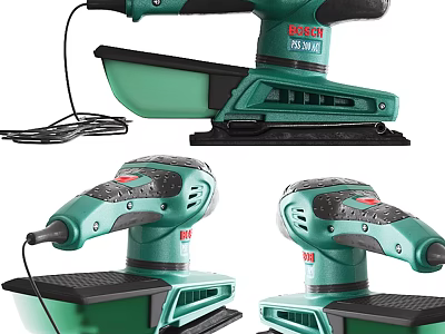 Green Electric Sanders Hardware Tools Various Models For Sanding And Polishing Work 3d model