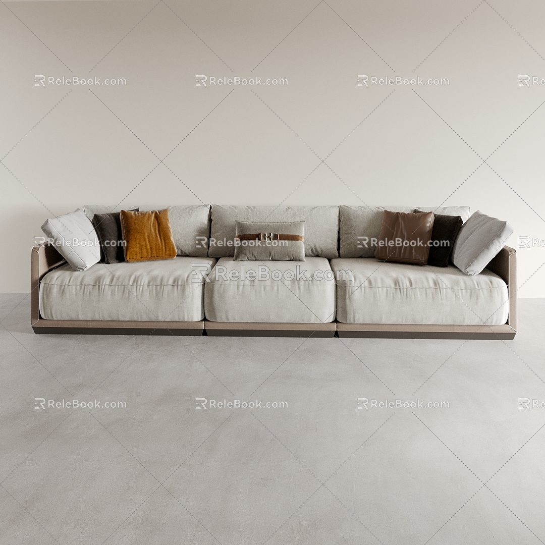 Living room sofa three-seat sofa leisure sofa multi-person sofa two-seat sofa modern sofa 3d model