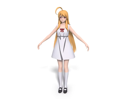 Modern Little Lori Little Girl Game Characters Cartoon Characters 3d model