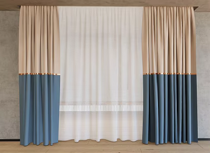 Modern Curtains 3d model