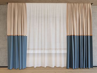 Modern Curtains 3d model