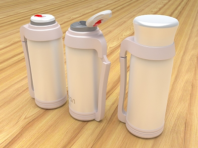 Modern thermos cup 3d model