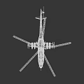 Camouflage Painted Military Helicopter Side View With Red Star Number 27