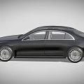 Modern Black Mercedes-Benz Luxury Sedan With UK Plate And Alloy Wheels