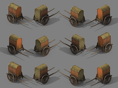 Chinese carriage 3d model