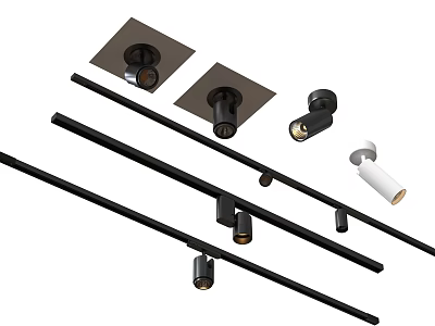 Modern downlight spotlight open-mount spotlight adjustable spotlight 3d model