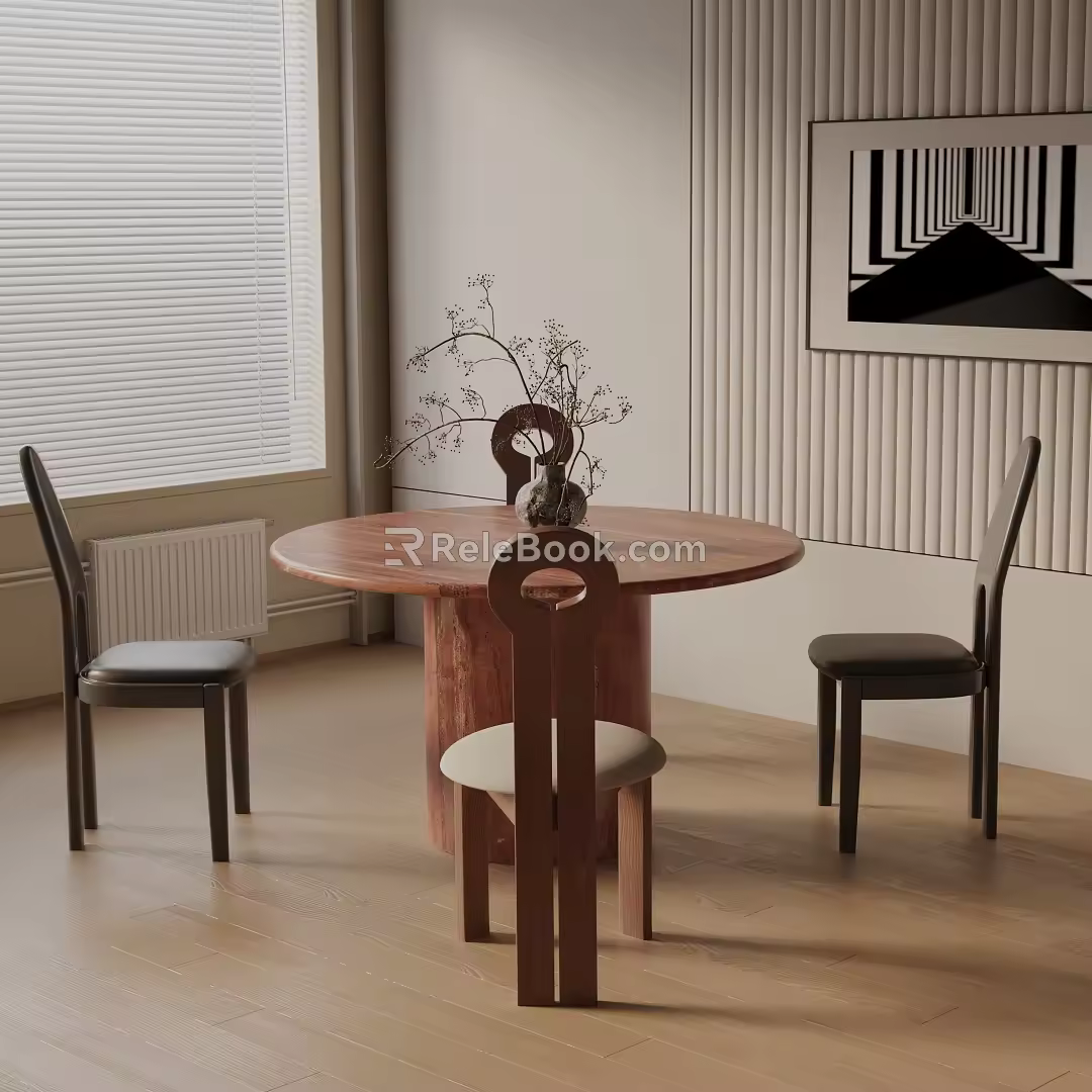 Modern table combination 3d model