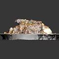 Delicious Biryani Rice With Meat Boiled Egg And Fresh Cilantro On White Plate
