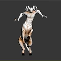 3D Mythical Creature Model Half Human Half Bull With Muscular Body And Dynamic Pose