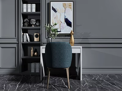 Office Desk and Chair 3d model