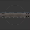 Modern Silver Blue Train with Sleek Design and Reflective Surface Windows