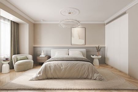 Master Bedroom Modern Bedroom 3d model