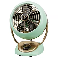 Vornado Mint Green Retro Cooling Fan With Golden Stand And Control Knob