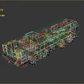 Green Military Tank Armored Vehicle With Wheeled Design And Cargo Compartment