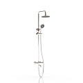 Modern shower shower with large shower 3d model