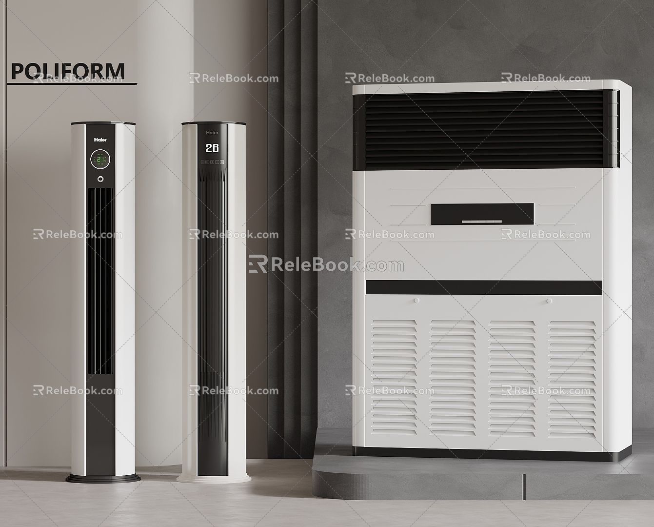 Modern Air Conditioning Vertical Air Conditioning Commercial Grade Water Temperature Air Conditioning 3d model