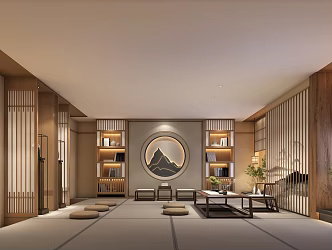 Japanese Tea Room Meeting Room 3d model