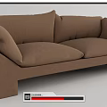 Modern double sofa 3d model