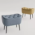 Modern Sofa Stool Low Stool Low Stamp 3d model