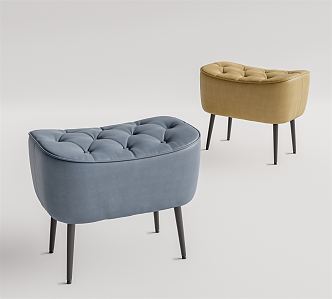 Modern Sofa Stool Low Stool Low Stamp 3d model