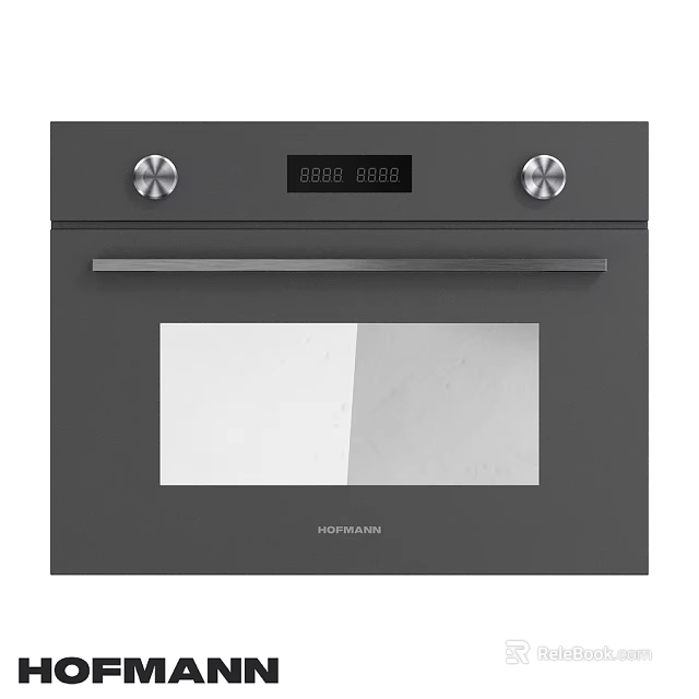 Modern Hotpoint Oven with Black Exterior Glass Door Knob Controls Digital Display and Handle 3d model 