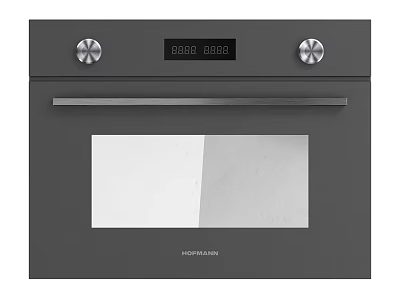 Modern Hotpoint Oven with Black Exterior Glass Door Knob Controls Digital Display and Handle 3d model