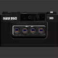 NIMSLIO 3D Picture Camera With Three Lenses And Black Design