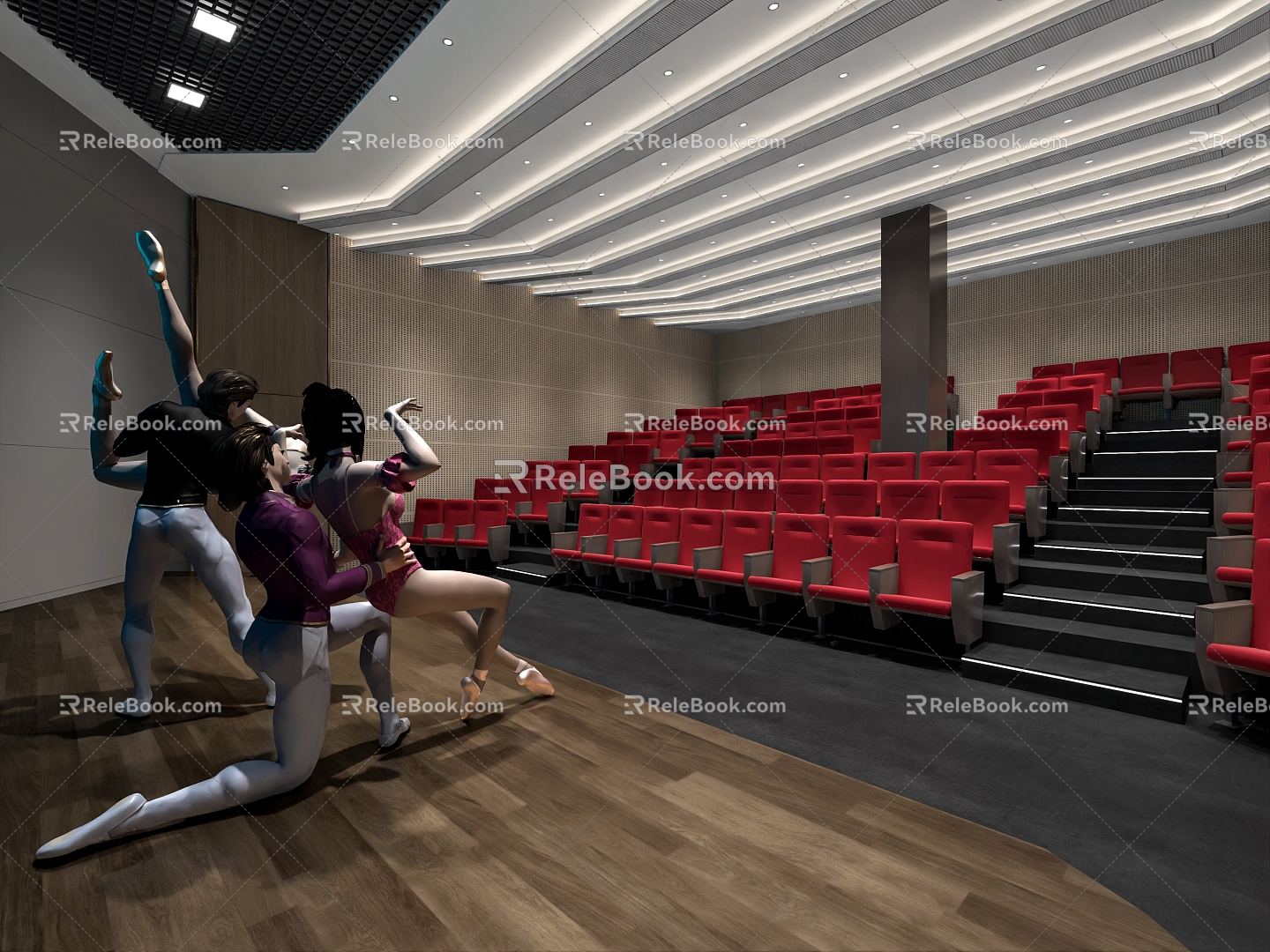 Performing Arts Hall Ladder 3d model