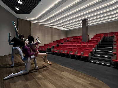 Performing Arts Hall Ladder 3d model