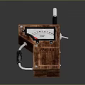 Vintage Handheld Radio With Wooden Case Dial Pointer And Antenna For Daily Use