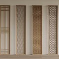 New Chinese style lattice partition 3d model