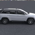 White Jeep SUV With Green License Plate And Modern Exterior Design
