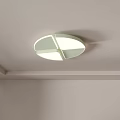 Modern Ceiling Lights With Four Different Square And Round Design Styles 3d model