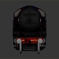 vintage train steam train train carriage locomotive head 3d model